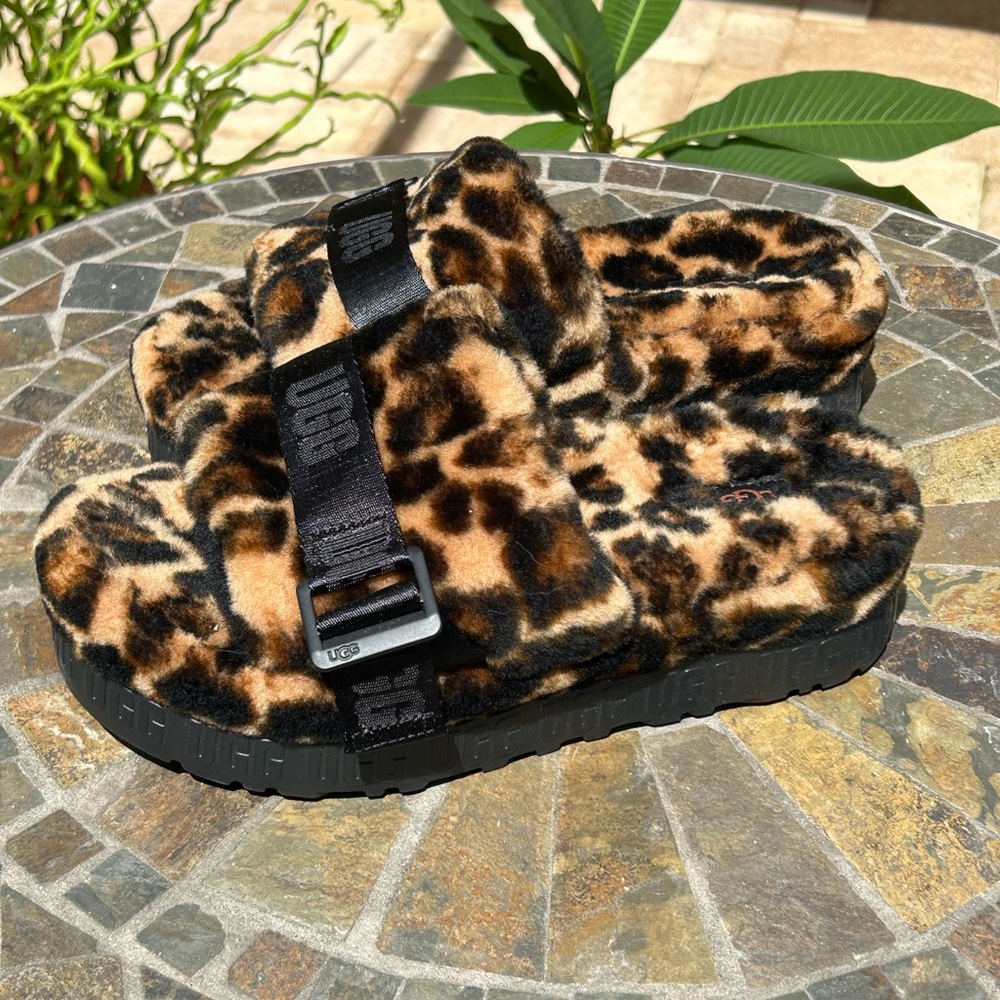 UGG Leopard platform sandals New